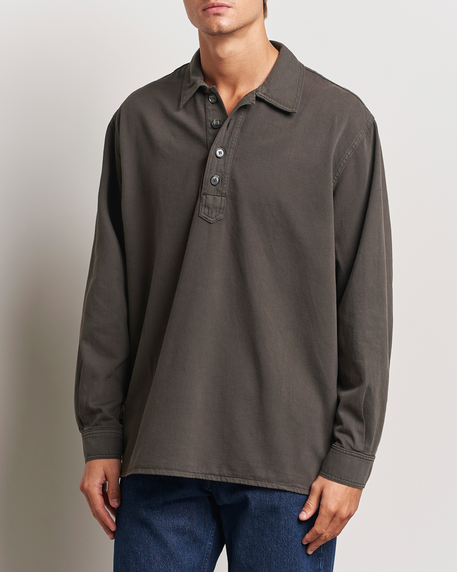 Heren |  | Jeanerica | Lala Popover Shirt Warm Grey