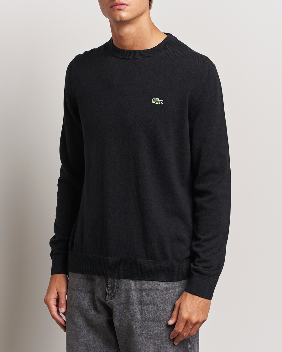 Heren |  | Lacoste | Cotton Knitted Sweater Black