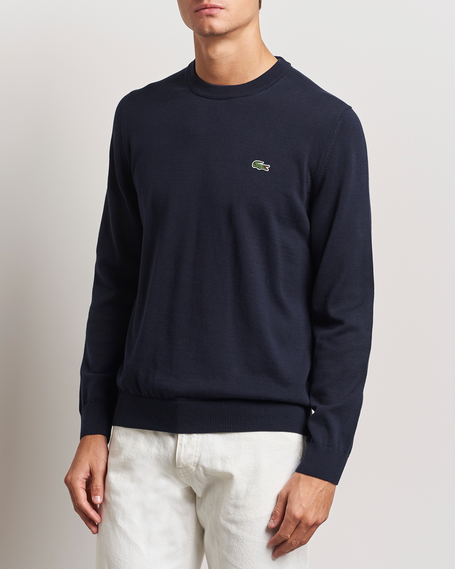 Heren |  | Lacoste | Cotton Knitted Sweater Navy