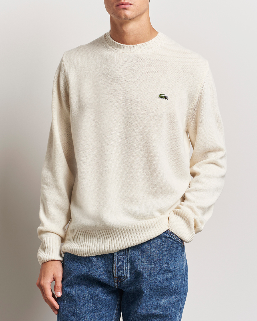 Heren |  | Lacoste | Carded Wool Crew Neck Lapland