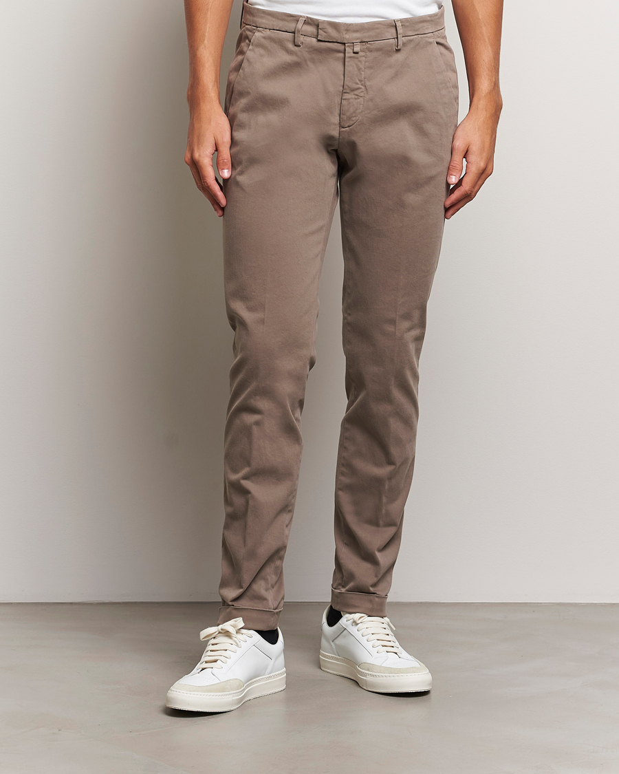 Heren |  | Briglia 1949 | Slim Fit Cotton Stretch Chino Taupe