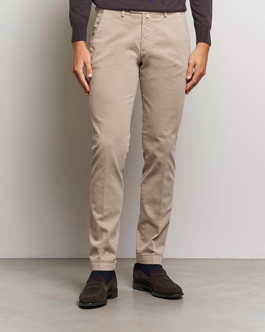 Heren |  | Briglia 1949 | Slim Fit Cotton Stretch Chino Beige