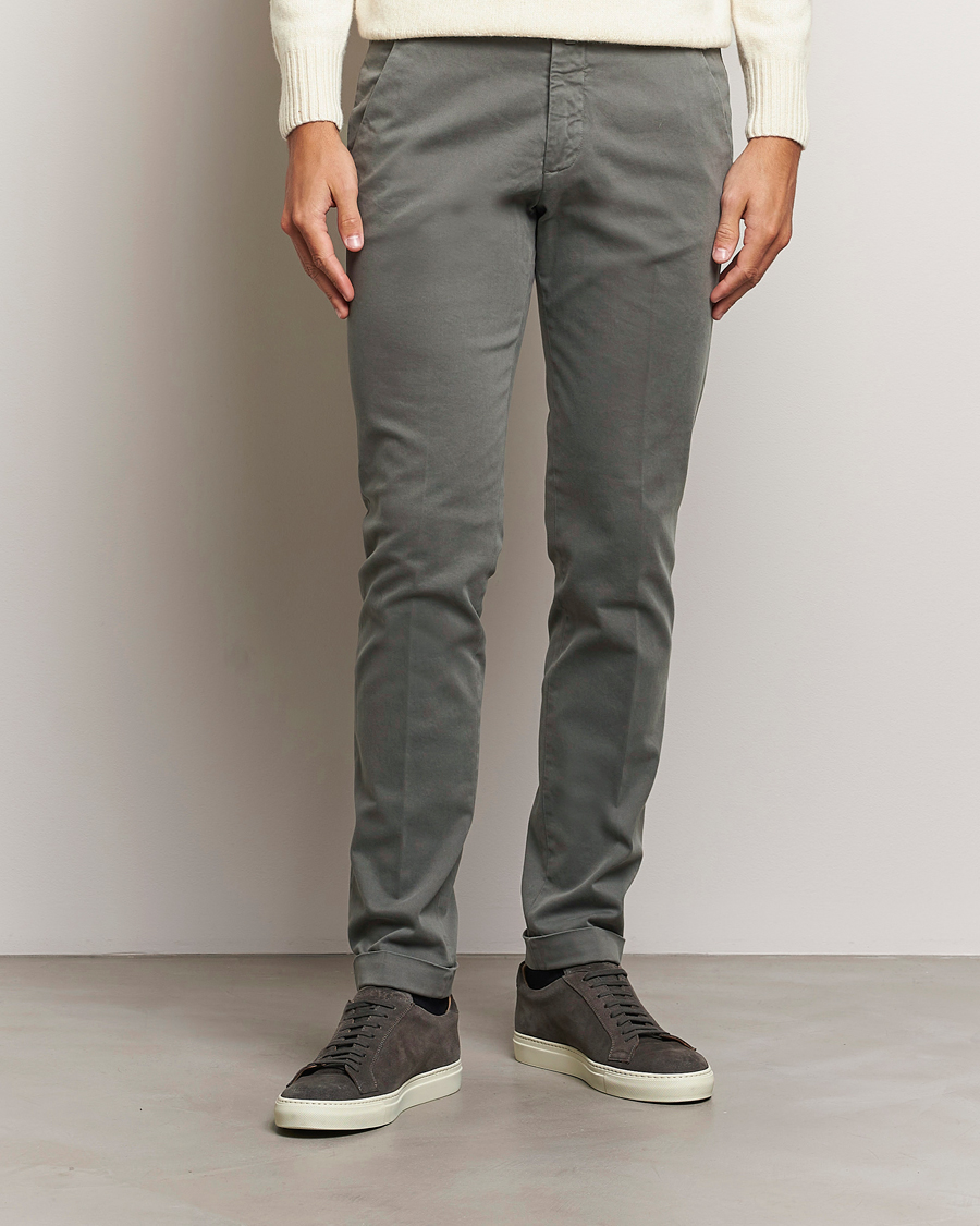 Heren |  | Briglia 1949 | Slim Fit Cotton Stretch Chino Grey