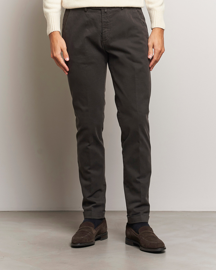 Heren |  | Briglia 1949 | Slim Fit Cotton Stretch Chino Dark Brown