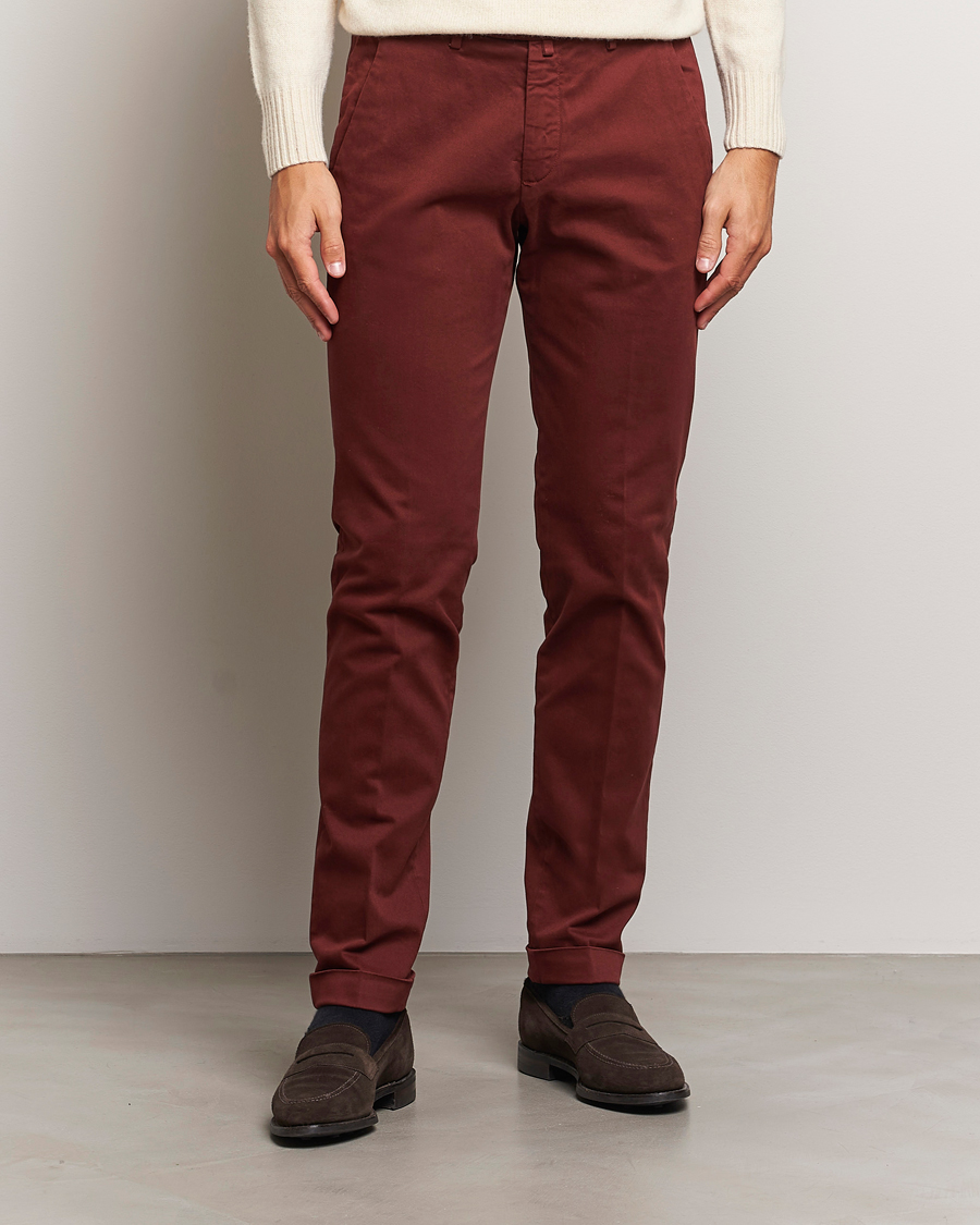 Heren |  | Briglia 1949 | Slim Fit Cotton Stretch Chino Wine