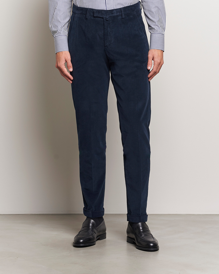 Heren |  | Briglia 1949 | Slim Fit Corduroy Trousers Navy