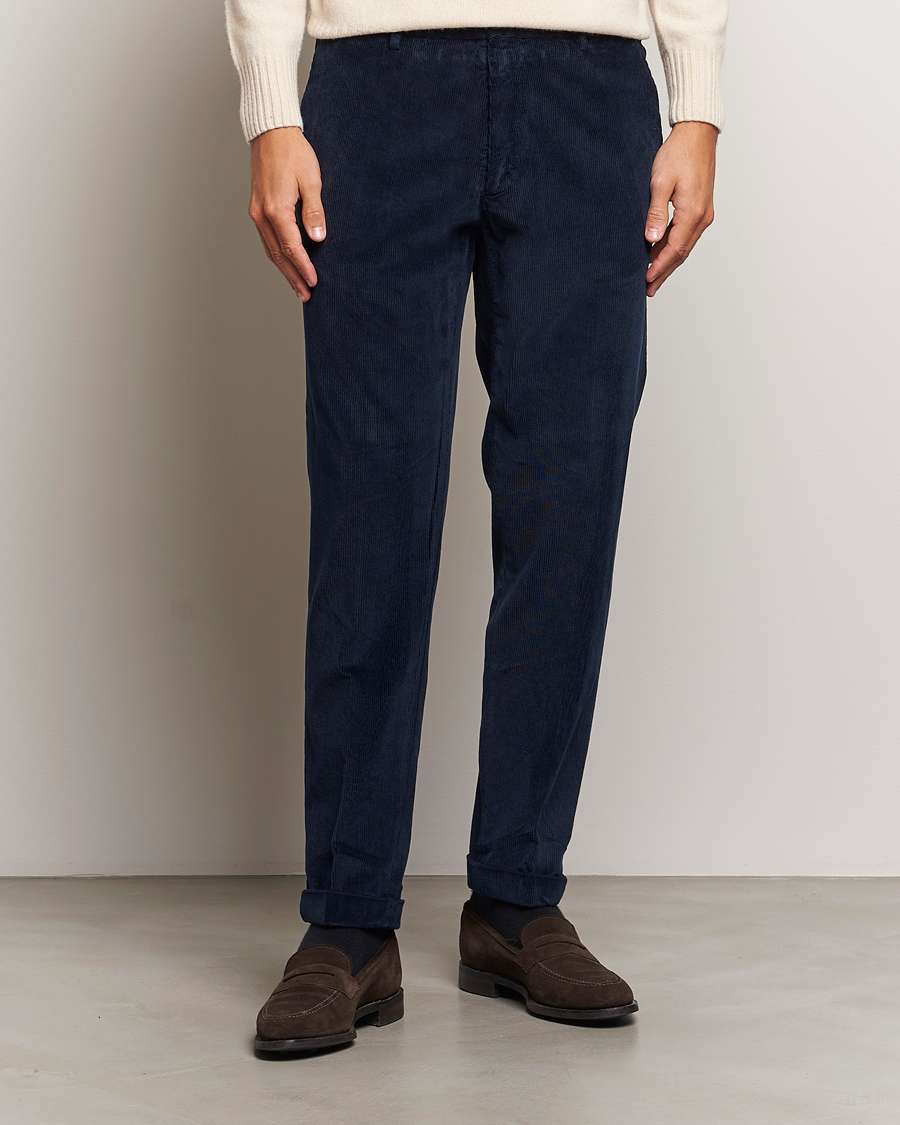 Heren |  | Briglia 1949 | Easy Fit Corduroy Trousers Navy