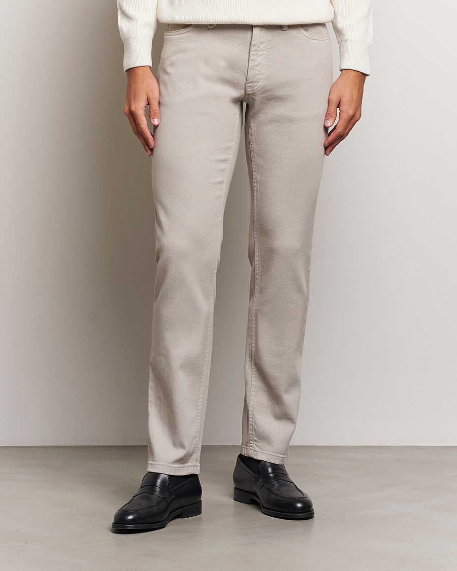 Heren |  | Brioni | Slim Fit 5-Pocket Cotton Pants Light Beige