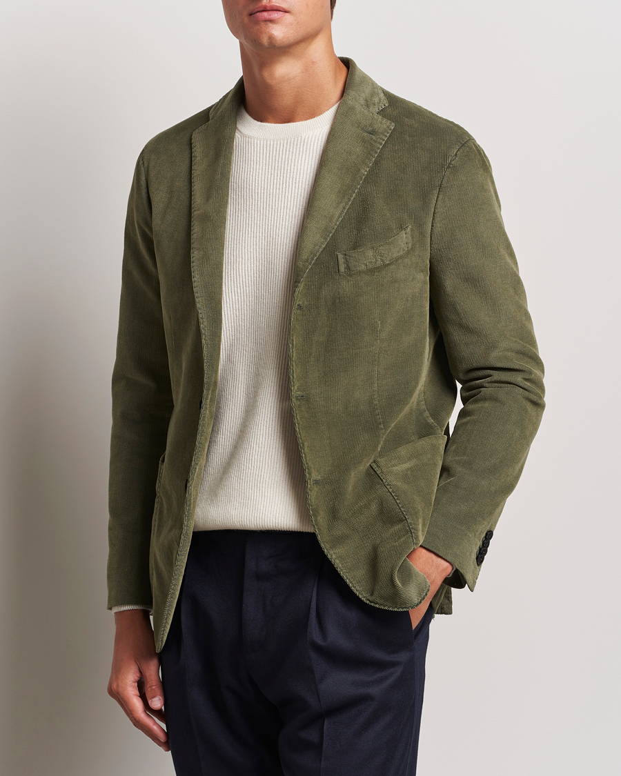 Heren |  | Boglioli | K Jacket Corduroy Blazer Dark Green