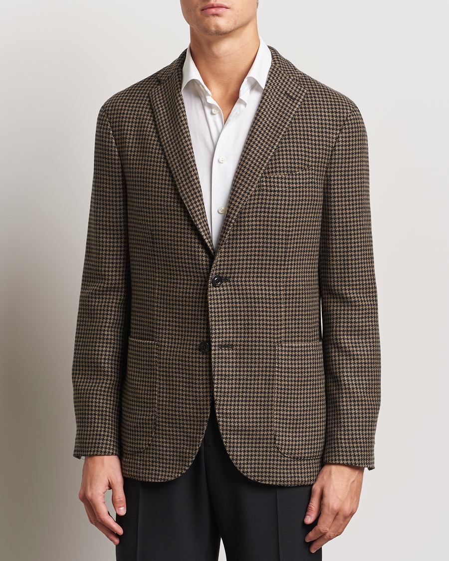 Heren |  | Boglioli | K Jacket Houndstooth Wool Blazer Brown