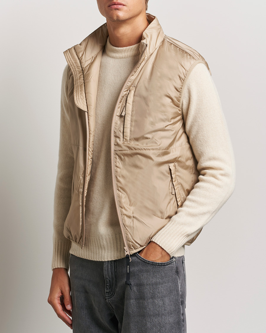 Heren | Herfstjassen | Aspesi | Jil Padded Vest Beige