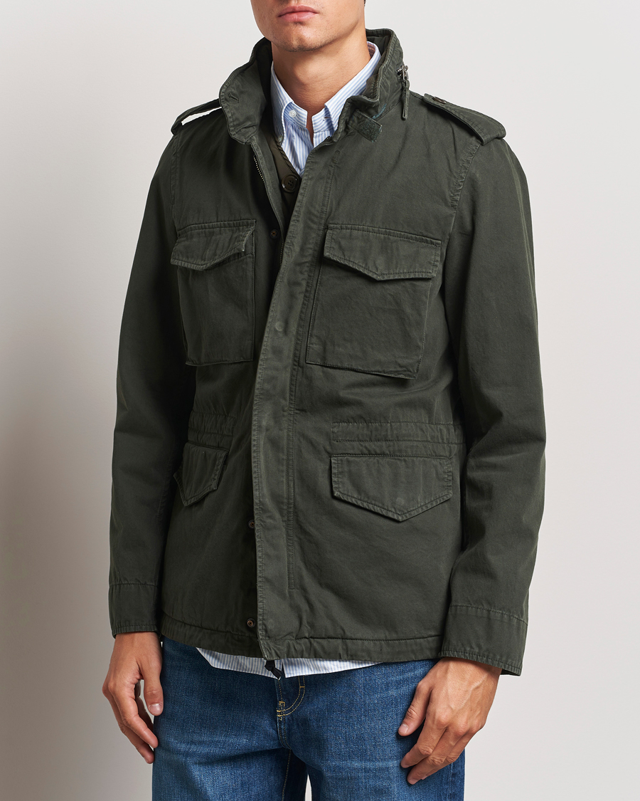 Heren |  | Aspesi | Lined Cotton Field Jacket Military