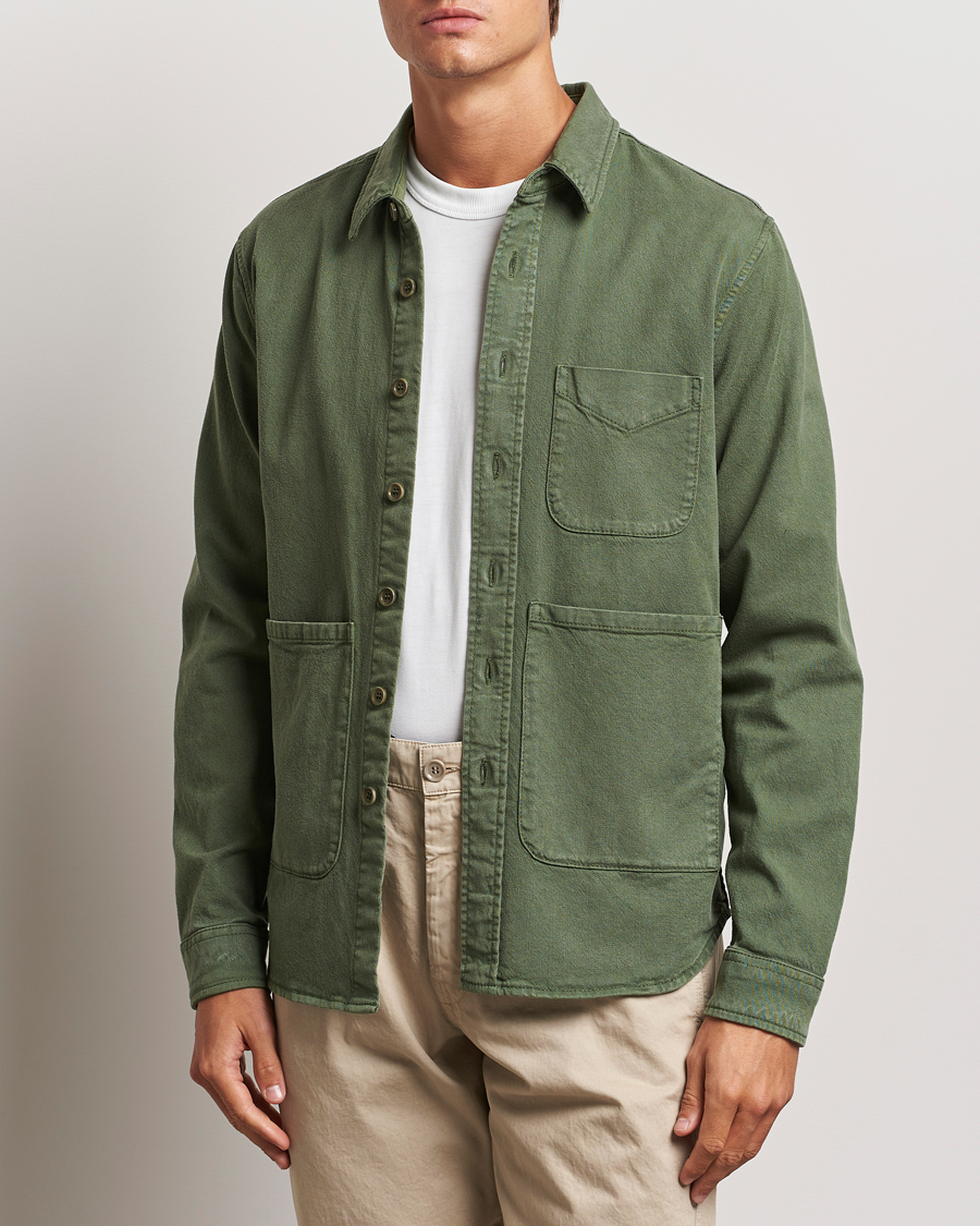 Heren |  | Aspesi | Cotton Utility Shirt Green