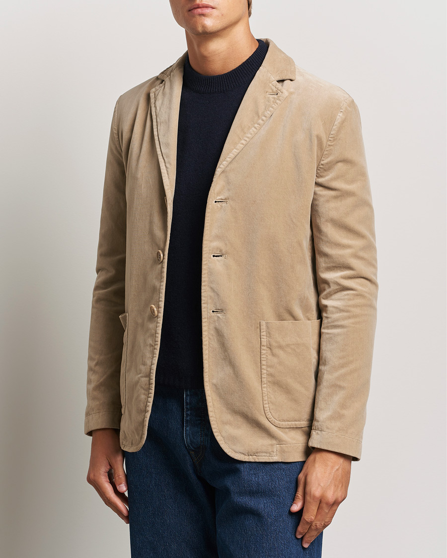 Heren |  | Aspesi | Velvet Casual Jacket Beige