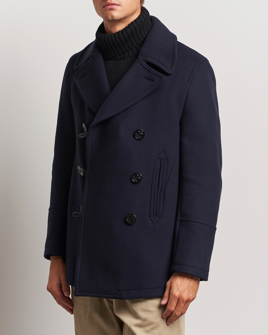 Heren | Herfstjassen | Gloverall | Tennyson Peacoat Navy