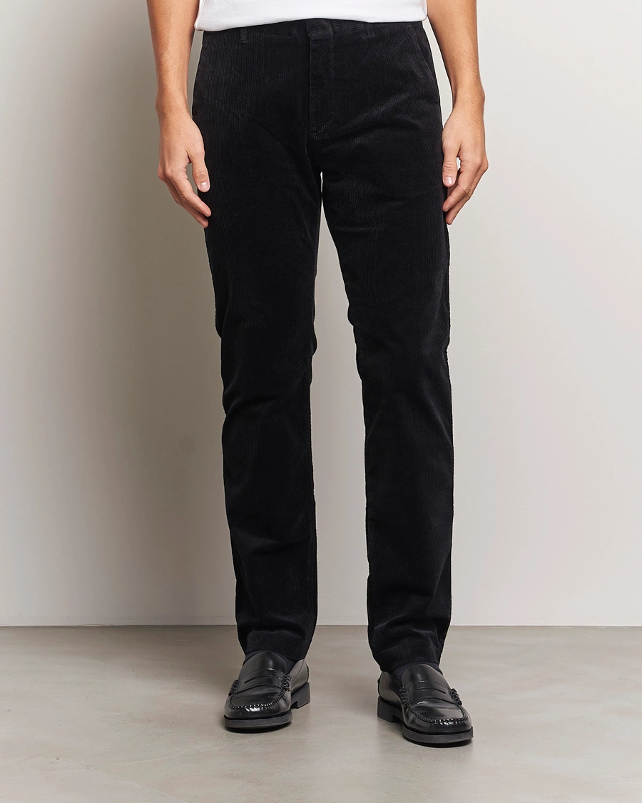 Heren |  | NN07 | Theo Regular Fit Corduroy Chinos Black