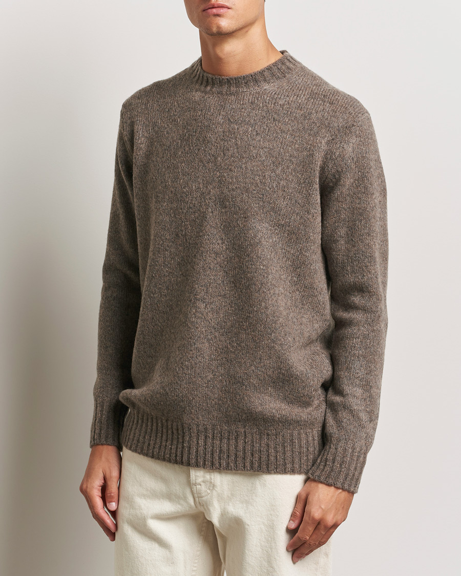 Heren |  | NN07 | Lee Brushed Wool Crew Neck Tarmac