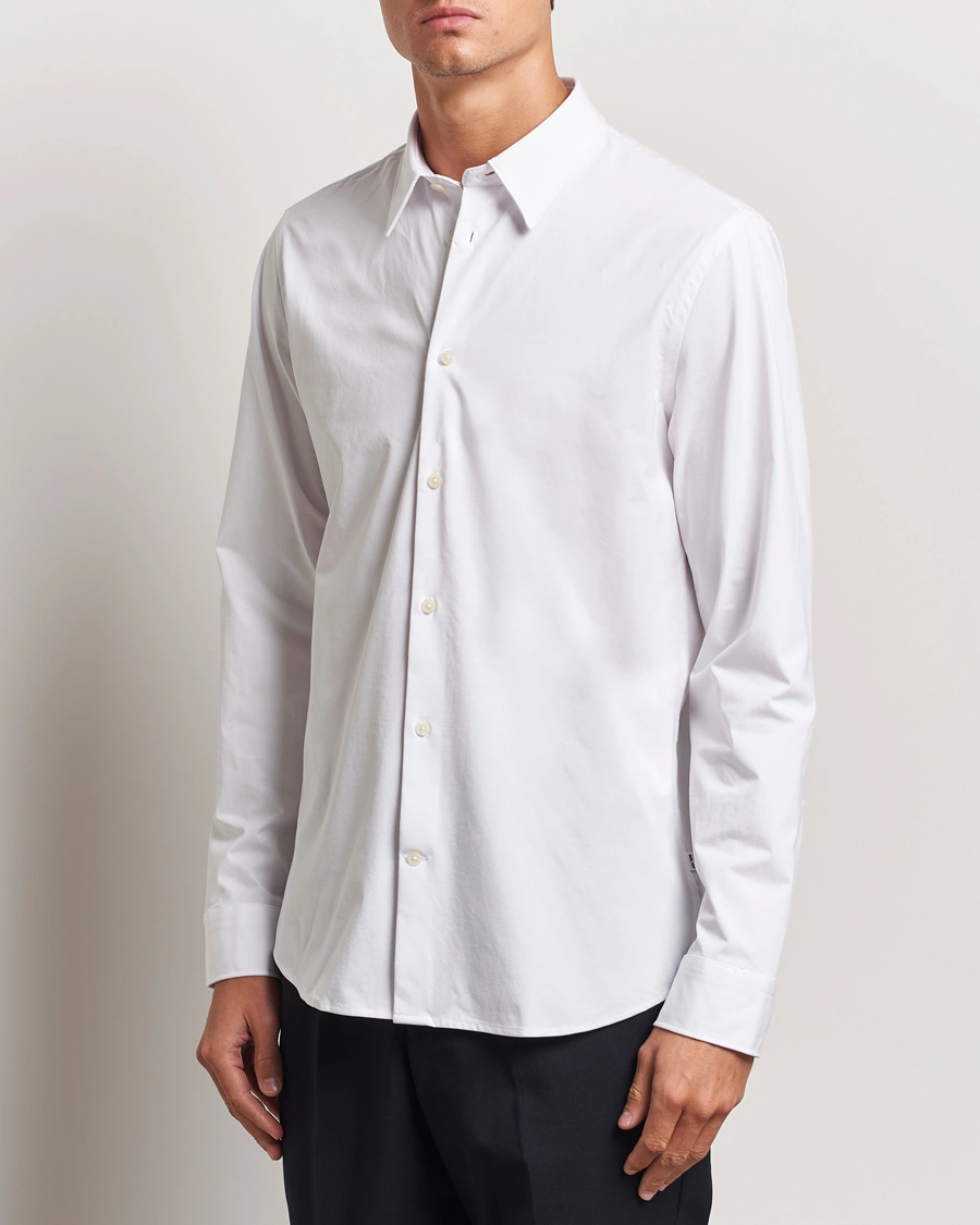 Heren |  | NN07 | Elian Mercerized Cotton Shirt White