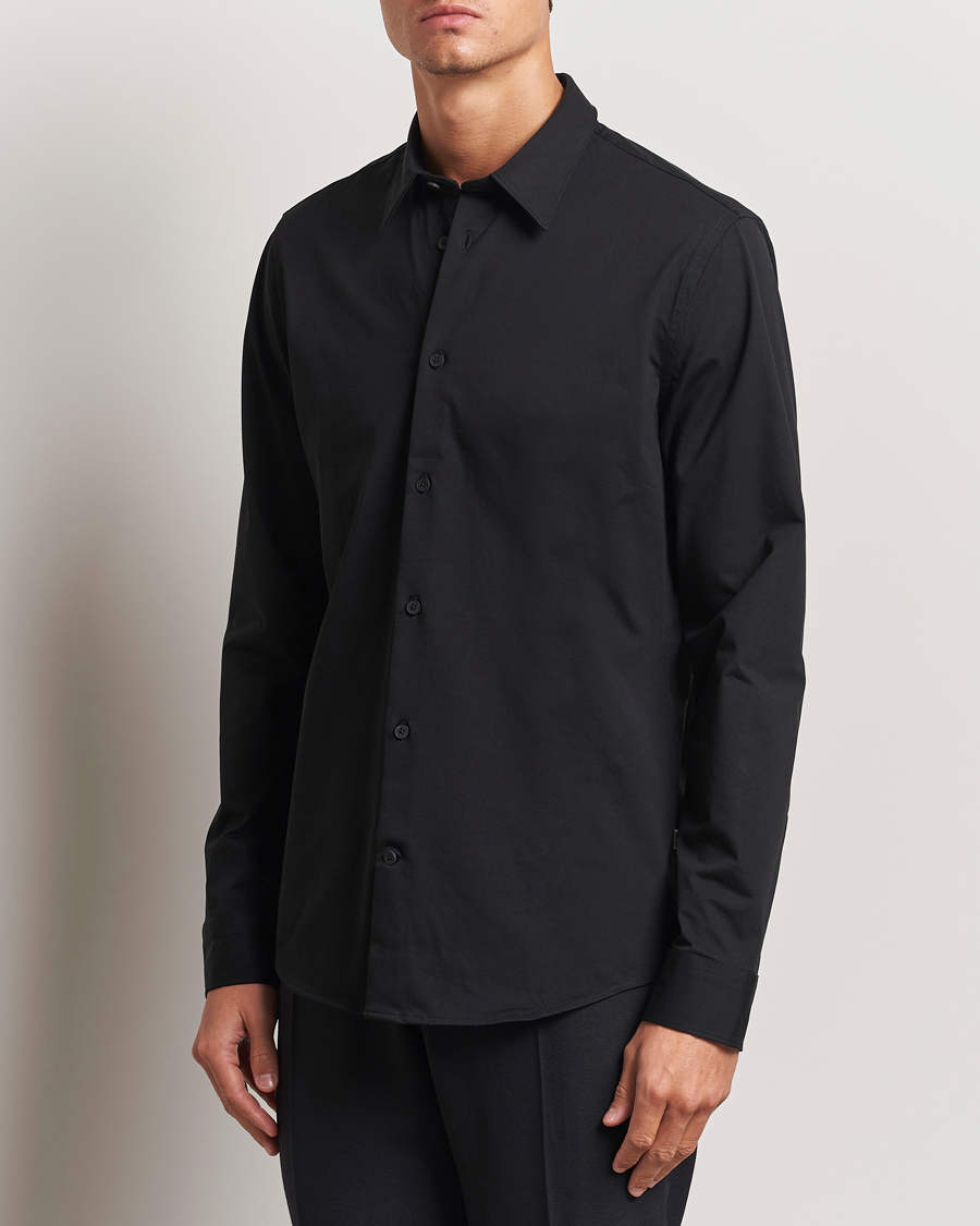 Heren |  | NN07 | Elian Mercerized Cotton Shirt Black