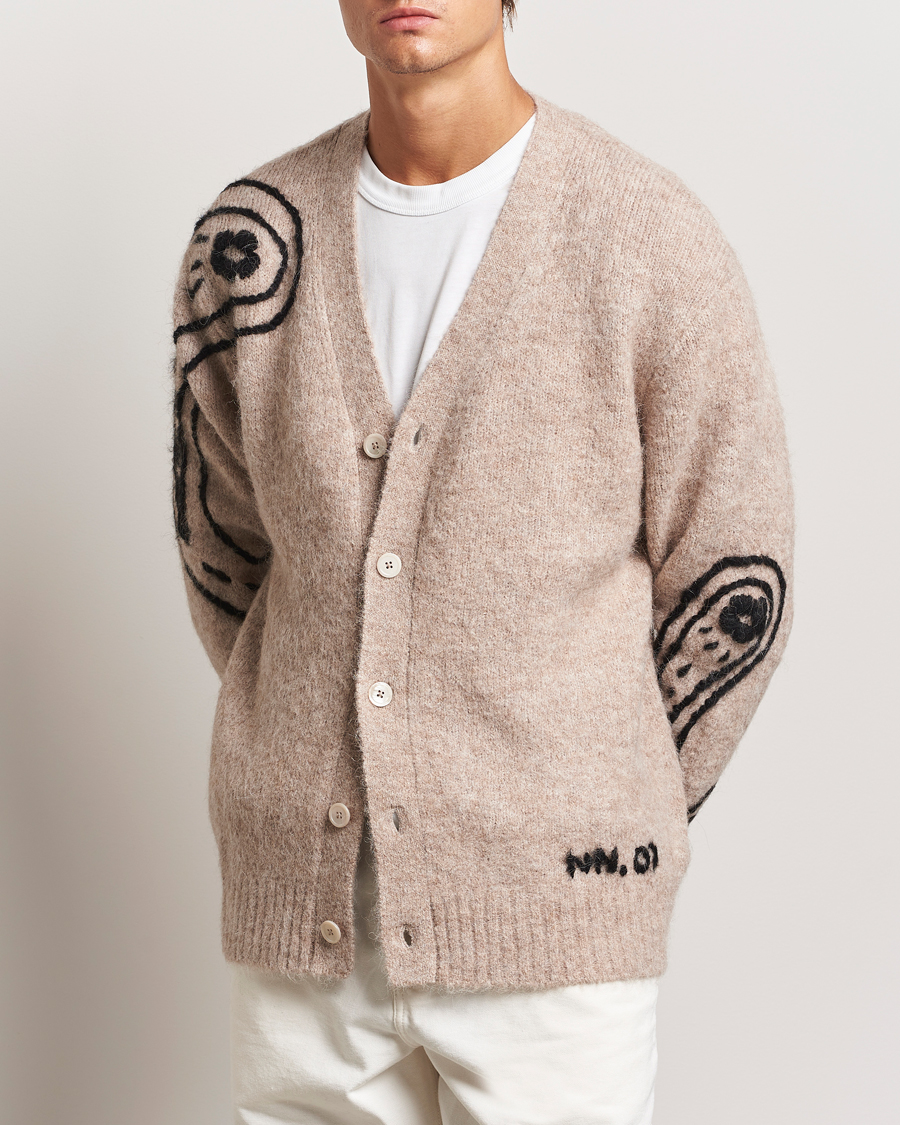 Heren |  | NN07 | Kyle Alpaca Wool Cardigan Greige