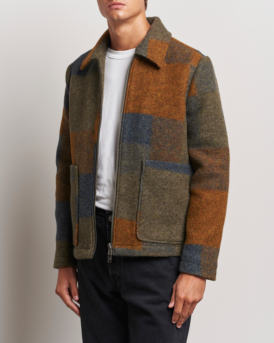 Heren |  | NN07 | Gael Wool Checked Jacket Multi