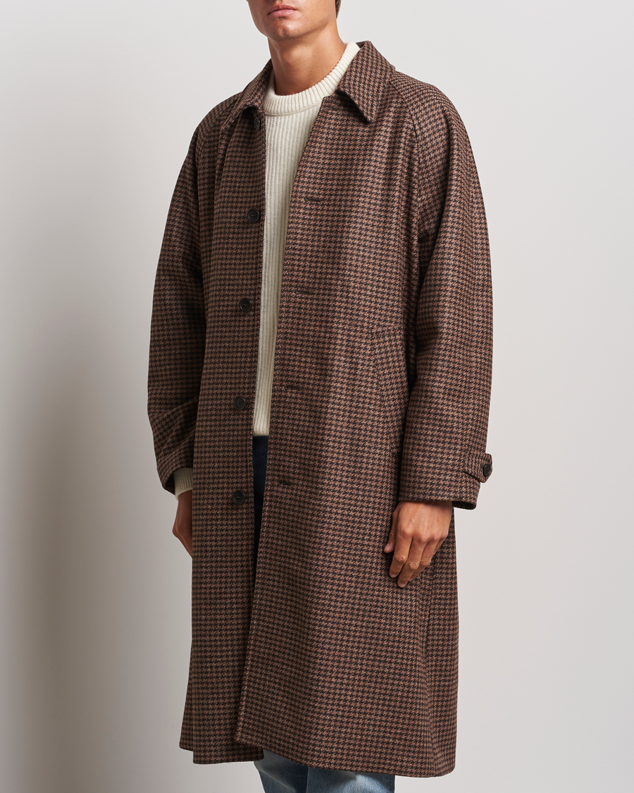 Heren | Kleding | Nudie Jeans | Will Dogtooth Check Coat Brown