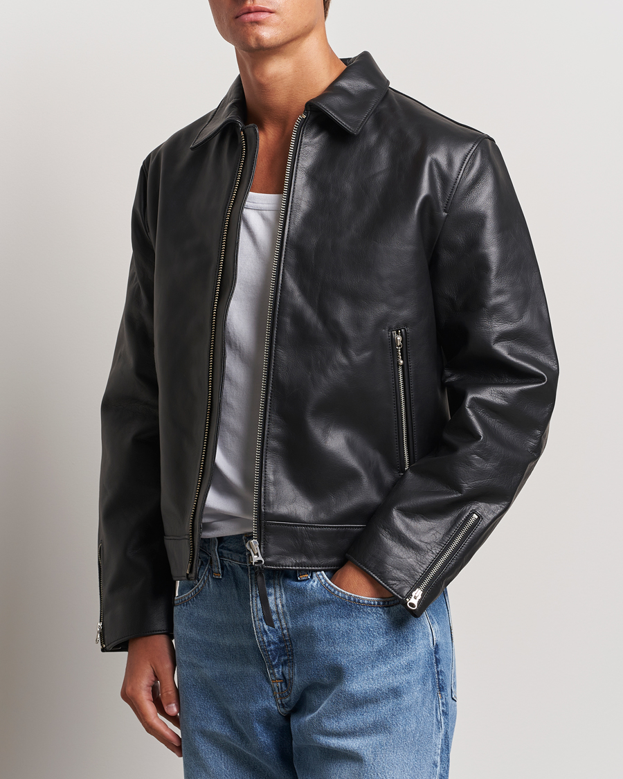 Heren | Kleding | Nudie Jeans | Eddy Rider Leather Jacket Black