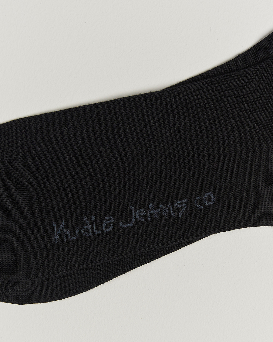 Heren | Ondergoed | Nudie Jeans | Amundsson Tennis Socks Black/White