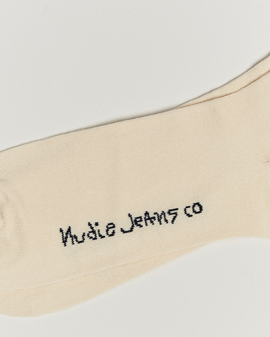 Heren | Ondergoed | Nudie Jeans | Amundsson Tennis Socks Off White/Navy