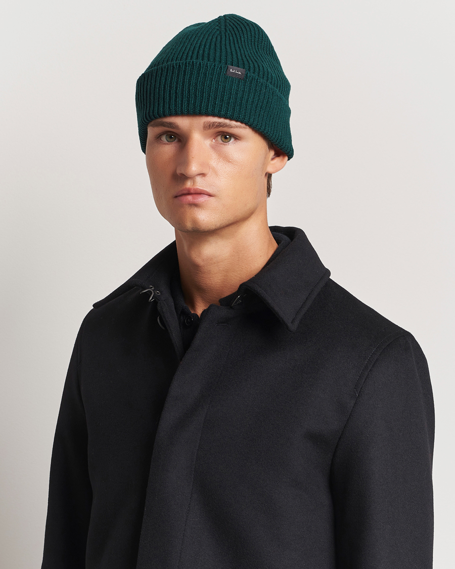 Heren |  | Paul Smith | Cashmere Beanie Green