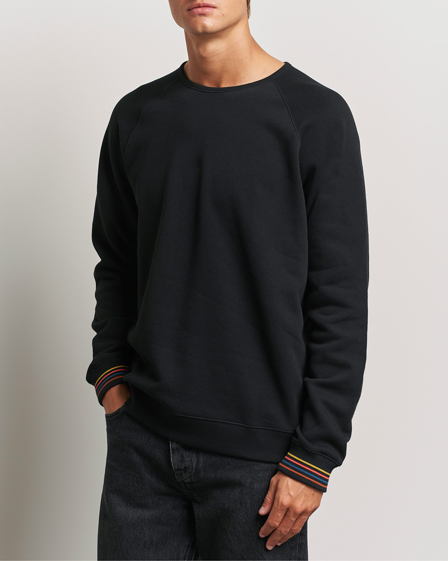 Heren |  | Paul Smith | Artist Rib Crew Neck Sweatshirt Black