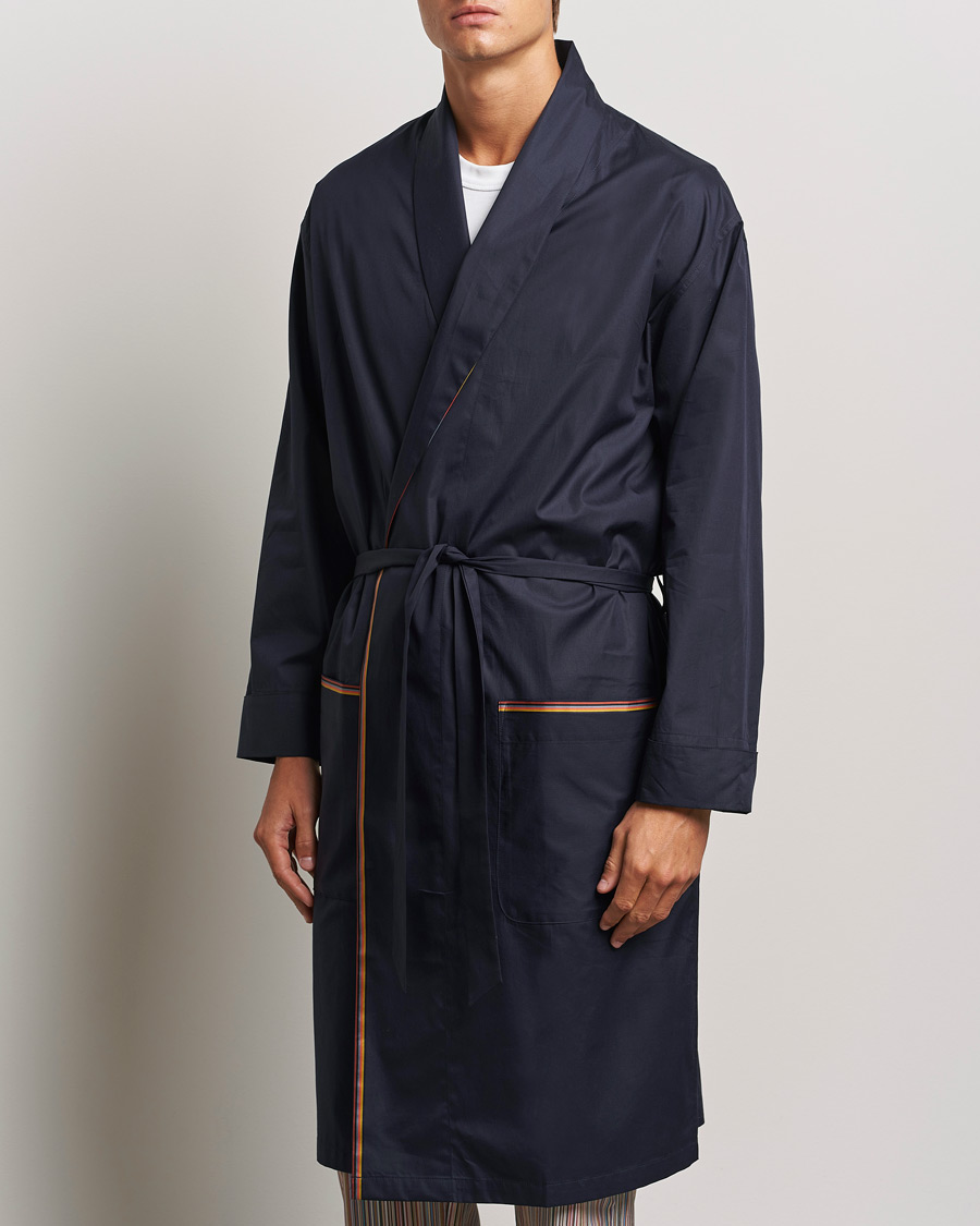 Heren |  | Paul Smith | Stripe Cotton Gown Navy