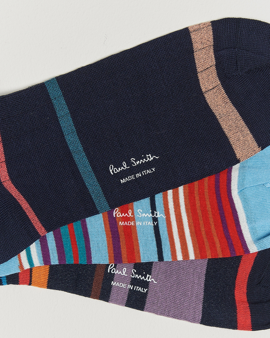 Heren |  | Paul Smith | 3-Pack Striped Socks Multi