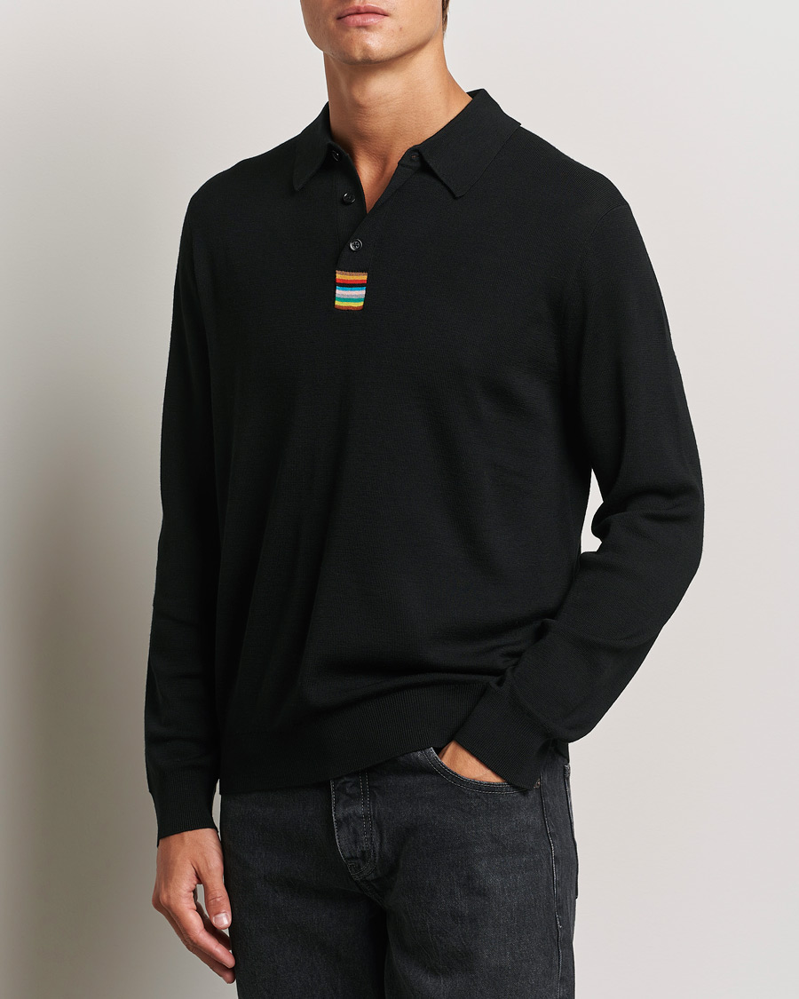 Heren |  | Paul Smith | Merino Knitted Polo Black