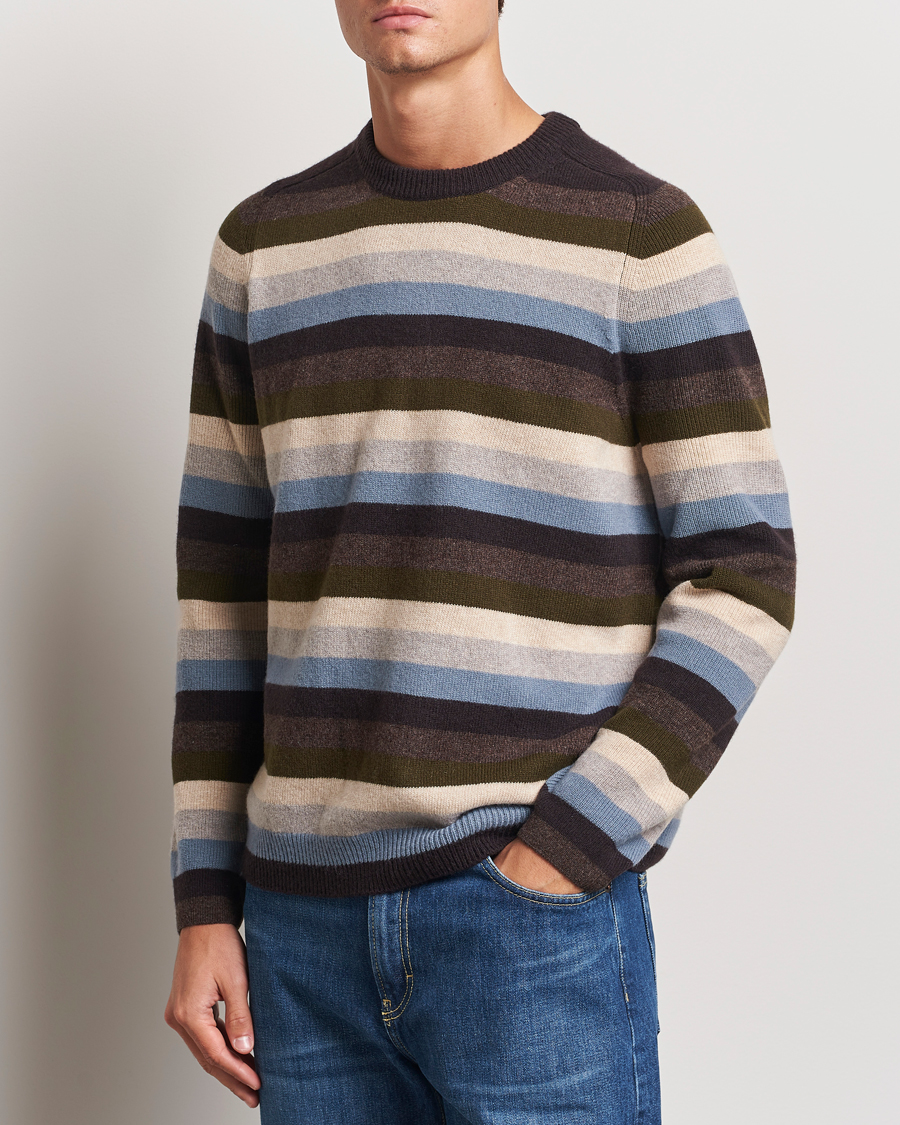 Heren |  | Paul Smith | Striped Lambswool Knitted Sweater Multi