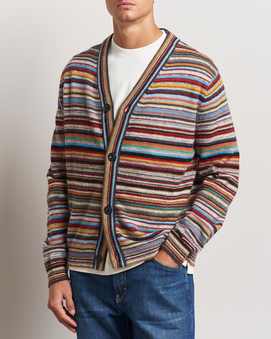 Heren |  | Paul Smith | Striped Wool Cardigan Multi