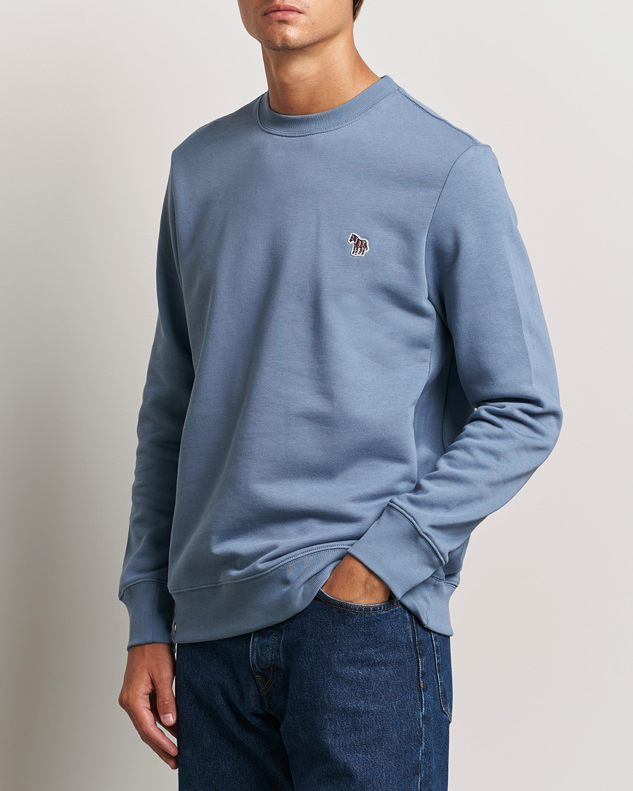 Heren |  | PS Paul Smith | Zebra Organic Cotton Sweatshirt Blue