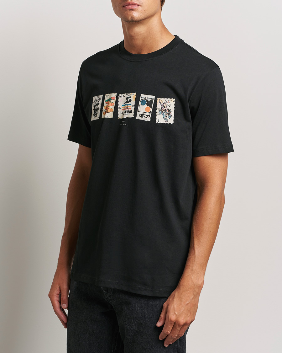 Heren |  | PS Paul Smith | Stamps Crew Neck T-Shirt Black