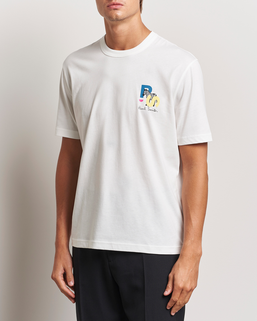 Heren |  | PS Paul Smith | PS Zebra Crew Neck T-Shirt White