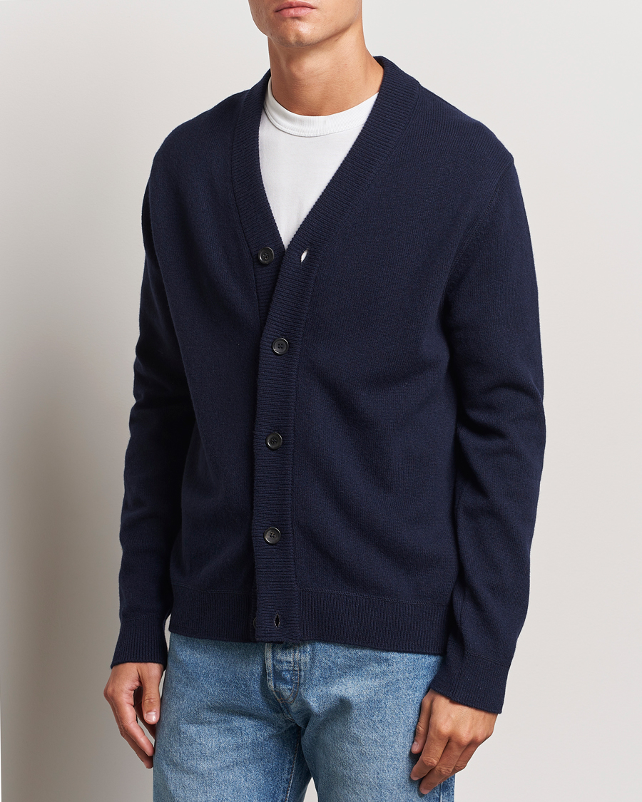 Heren |  | PS Paul Smith | Merino Wool Cardigan Navy