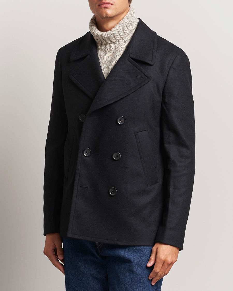 Heren | Hedendaagse jassen | PS Paul Smith | Wool Peacoat Black