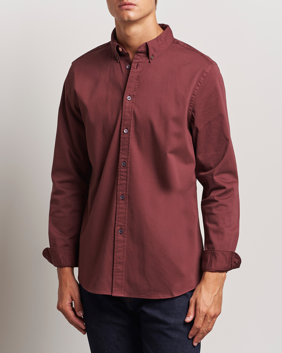 Heren |  | PS Paul Smith | Regular Fit Cotton Shirt Dark Red