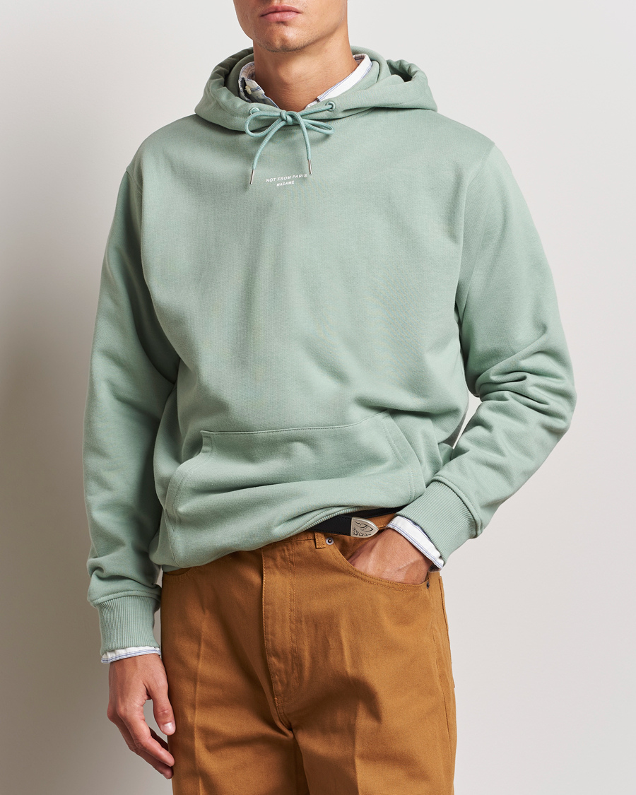 Heren |  | Drôle de Monsieur | Classic Slogan Hoodie Water Green