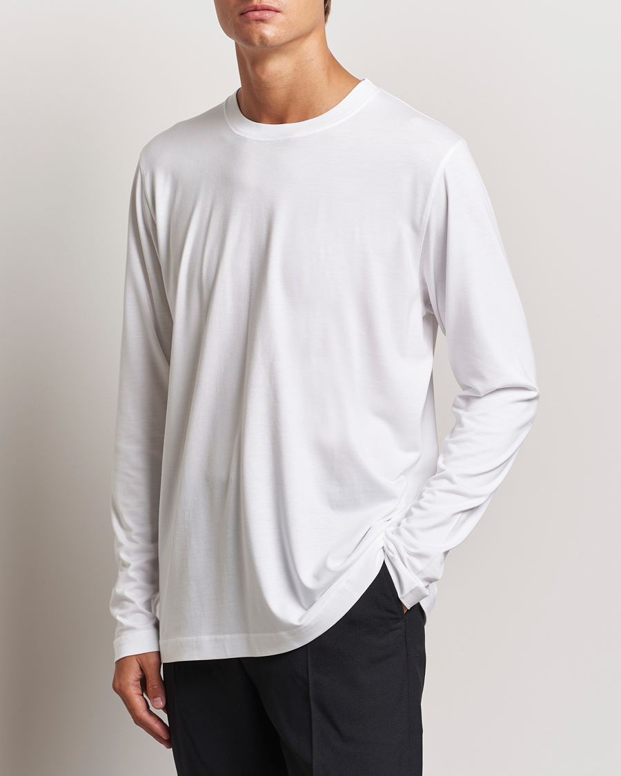 Heren |  | CDLP | Midweight Long Sleeve T-Shirt White