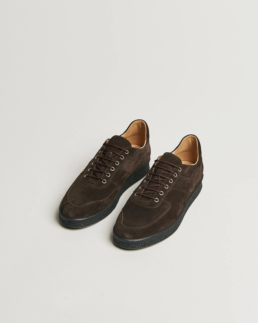 Heren |  | CQP | Roamer Suede Sneaker Chocolate Brown