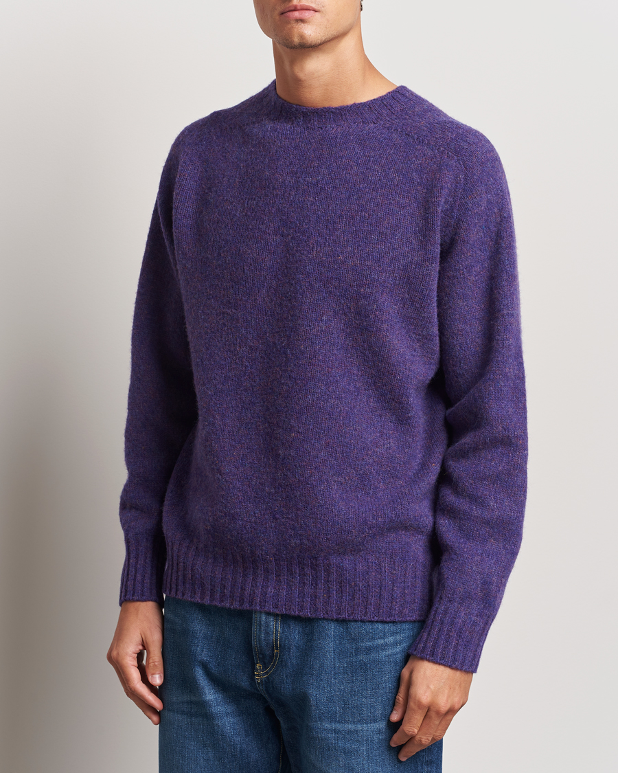 Heren |  | Howlin\' | Brushed Wool Sweater Lavender