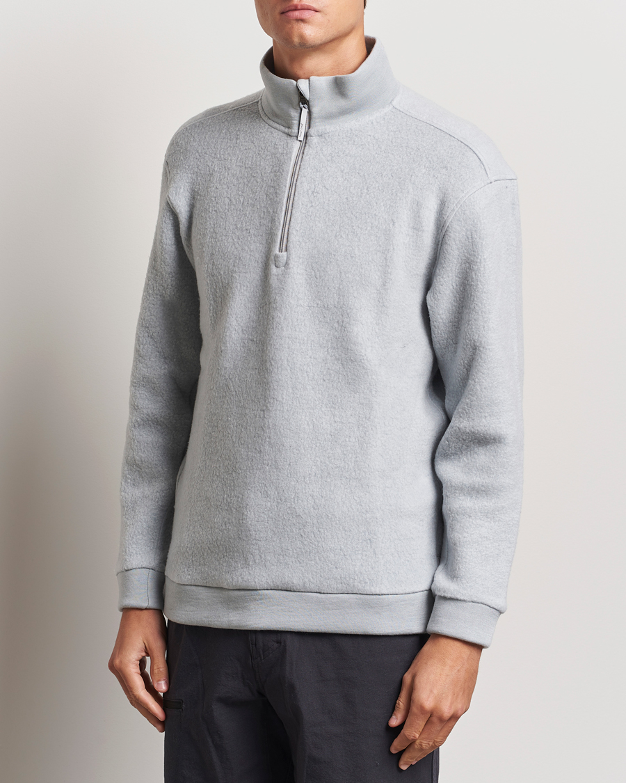 Heren |  | Houdini | Alto Wool/Tencel Half Zip Cloudy Grey