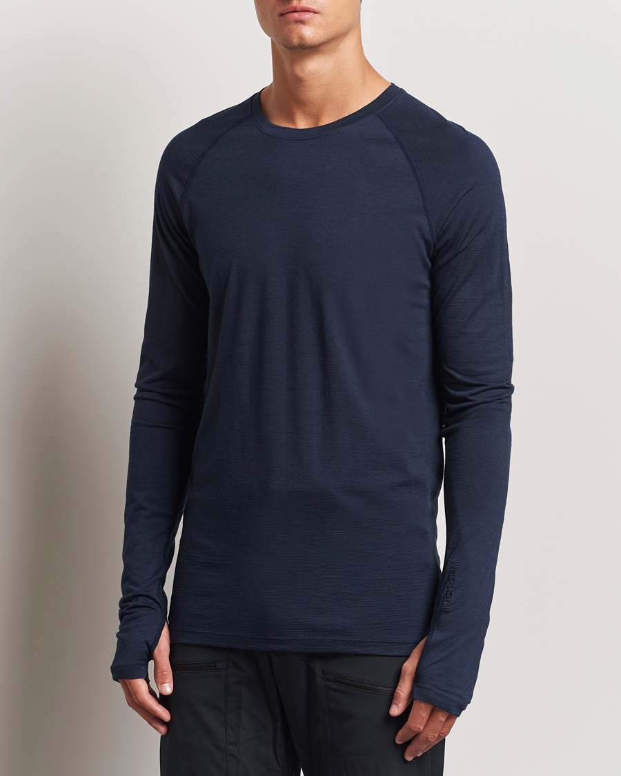 Heren |  | Houdini | Desoli Merino Light Crew Blue Illusion