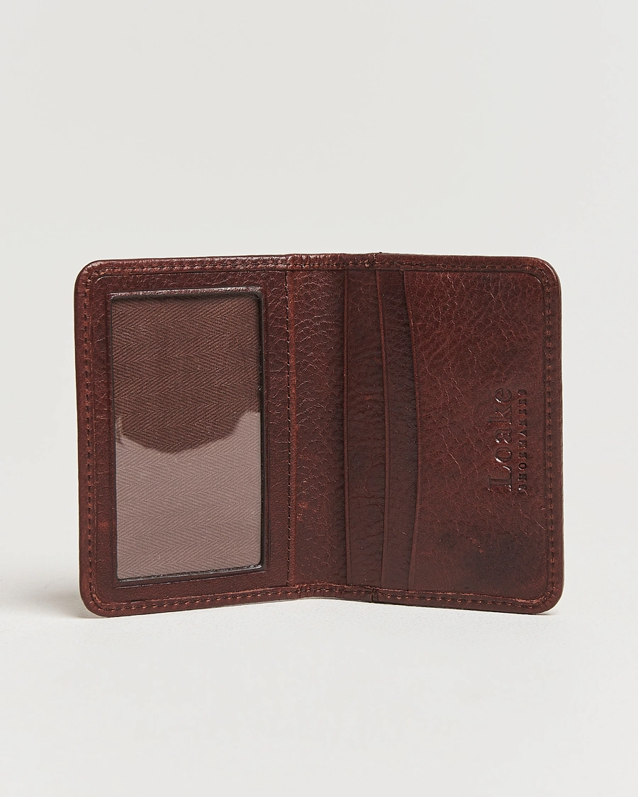 Heren |  | Loake 1880 | Fenchurch Grained Leather Card Holder Dark Brown