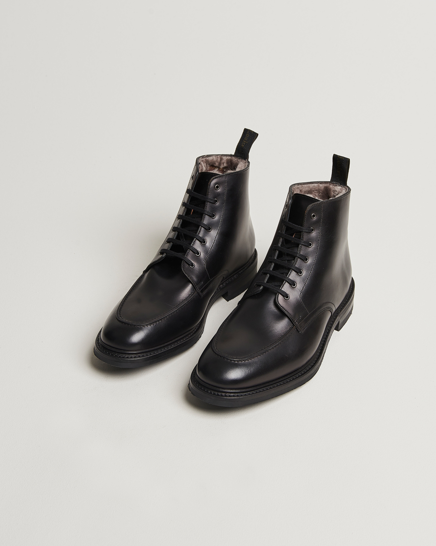 Heren |  | Loake 1880 | Gisbourne Shearling Leather Boot Black